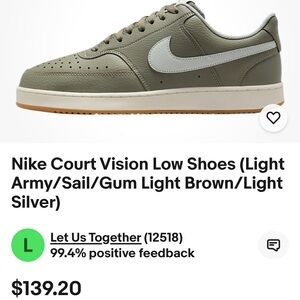 Nike Court Vision Lo Sneakers - Red and White